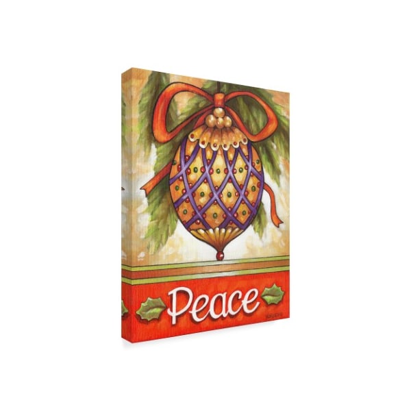 Cathy Horvath-Buchanan 'Peace Ornament' Canvas Art,14x19